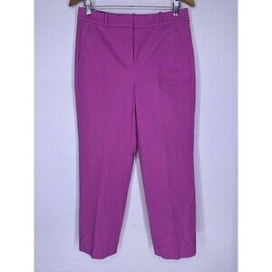 J.Crew Kallie Straight Leg Pant Vivid Fuschia Women's Size 8 Career Work‎ Pants